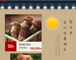 [달산마을]송이버섯 특상품500g 선물세트